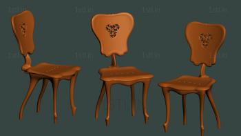 Chair (STUL_0125) 3D model for CNC machine